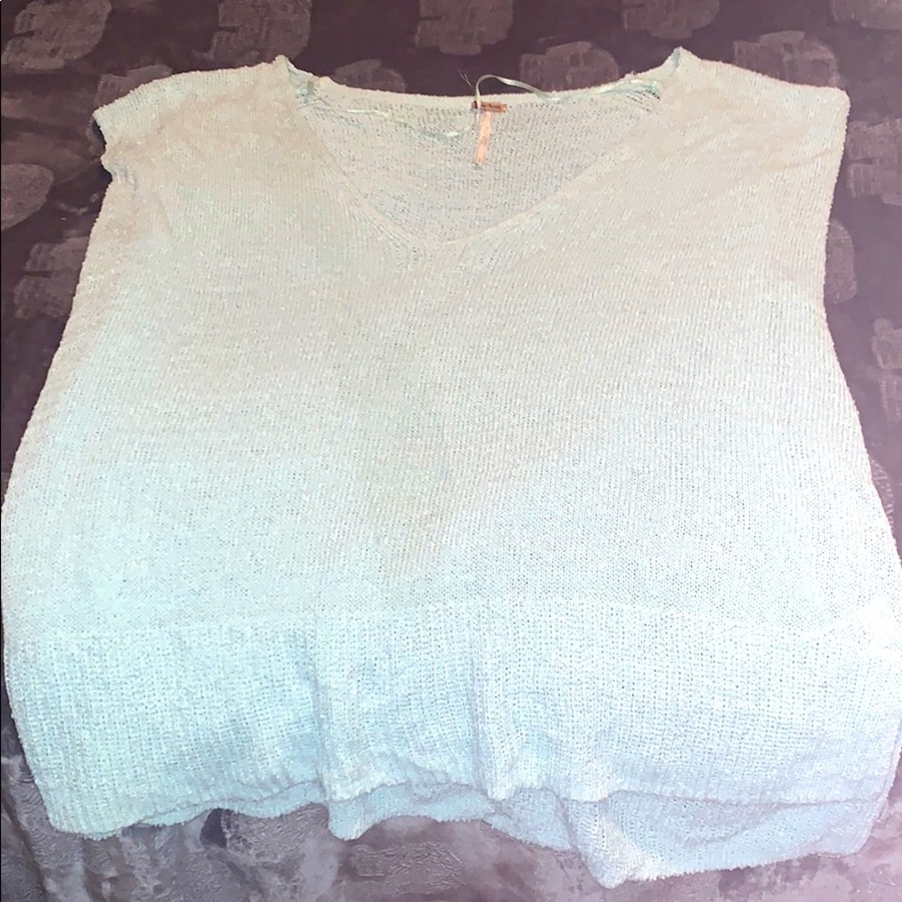 Free people Aqua top